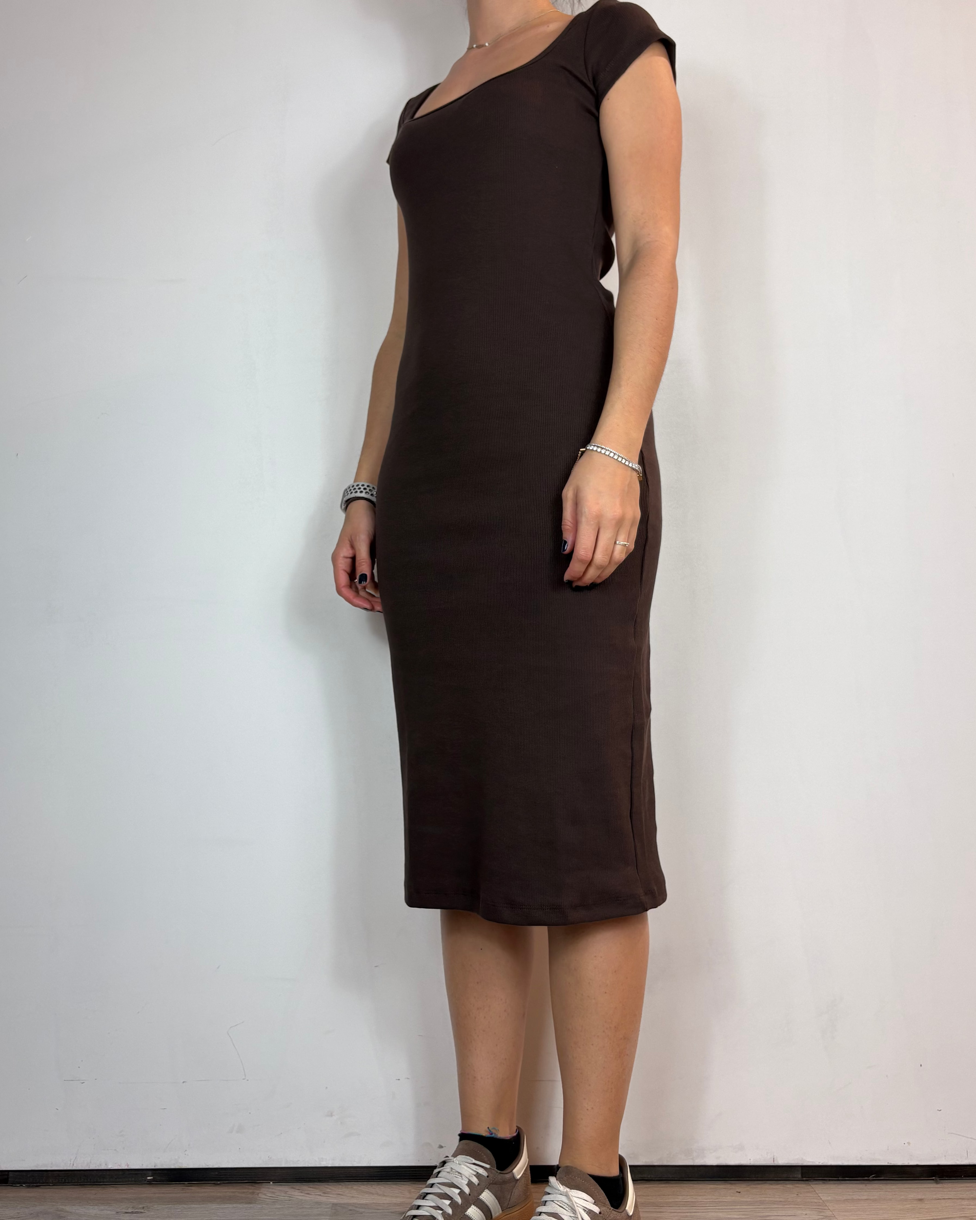 Abito Costina Cioccolato Olivia Grey