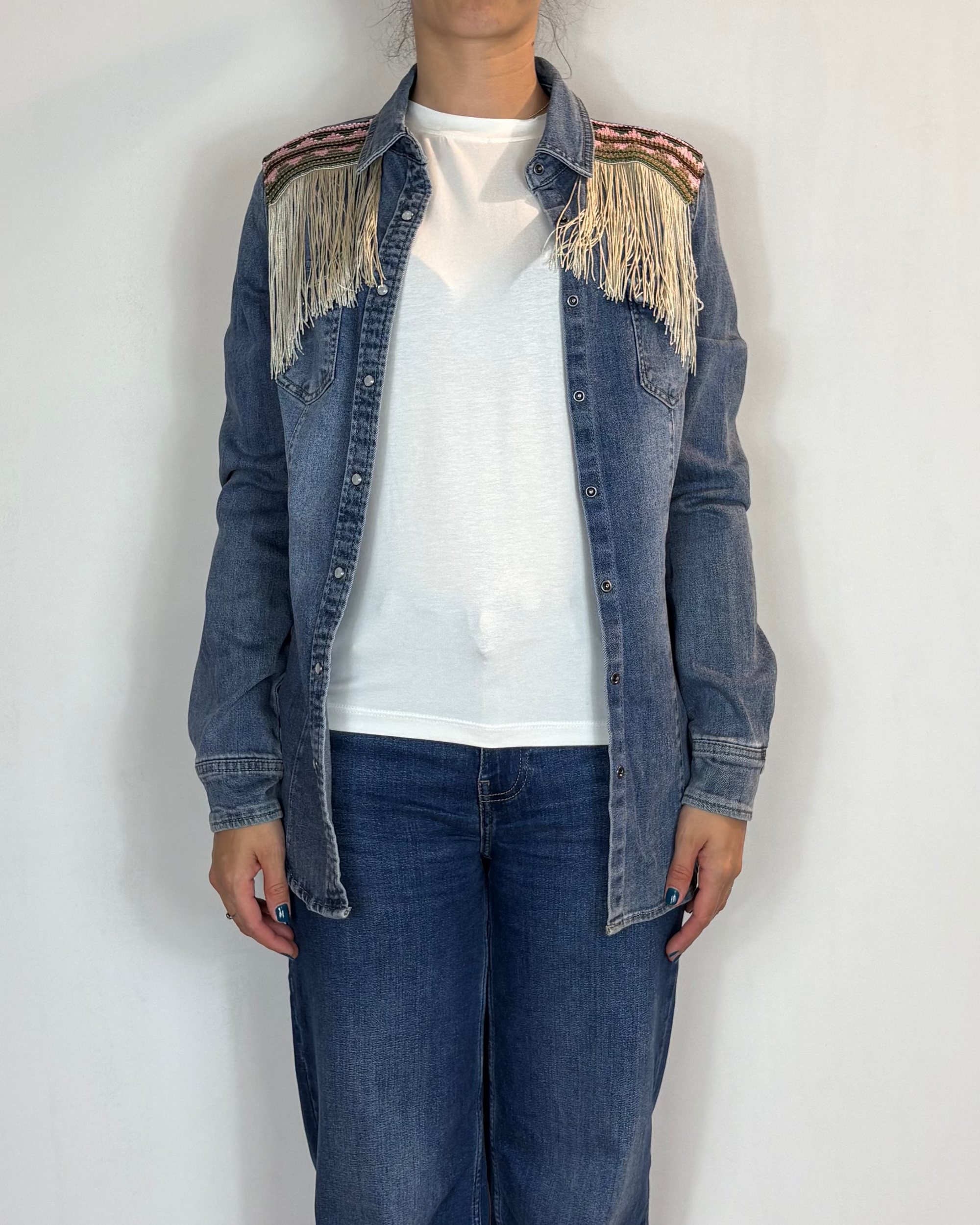 Camicia Jeans Frange History