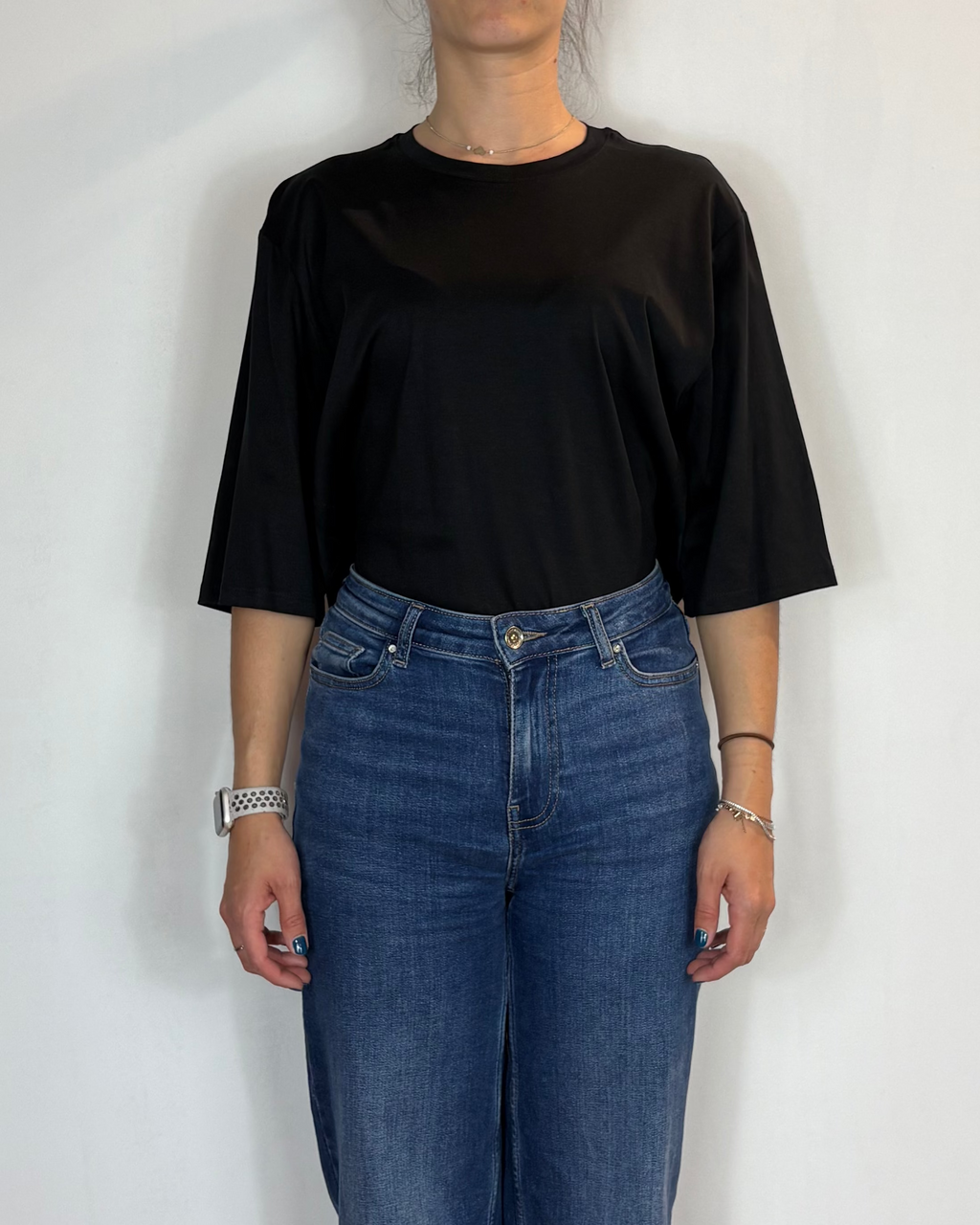 T-Shirt Body Nero Over-D Woman