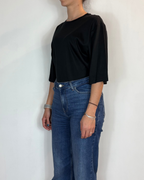 T-Shirt Body Nero Over-D Woman