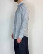 Camicia Riga Blu Lino Gianni Lupo