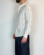 Camicia Korean Riga Beige Lino Telamira