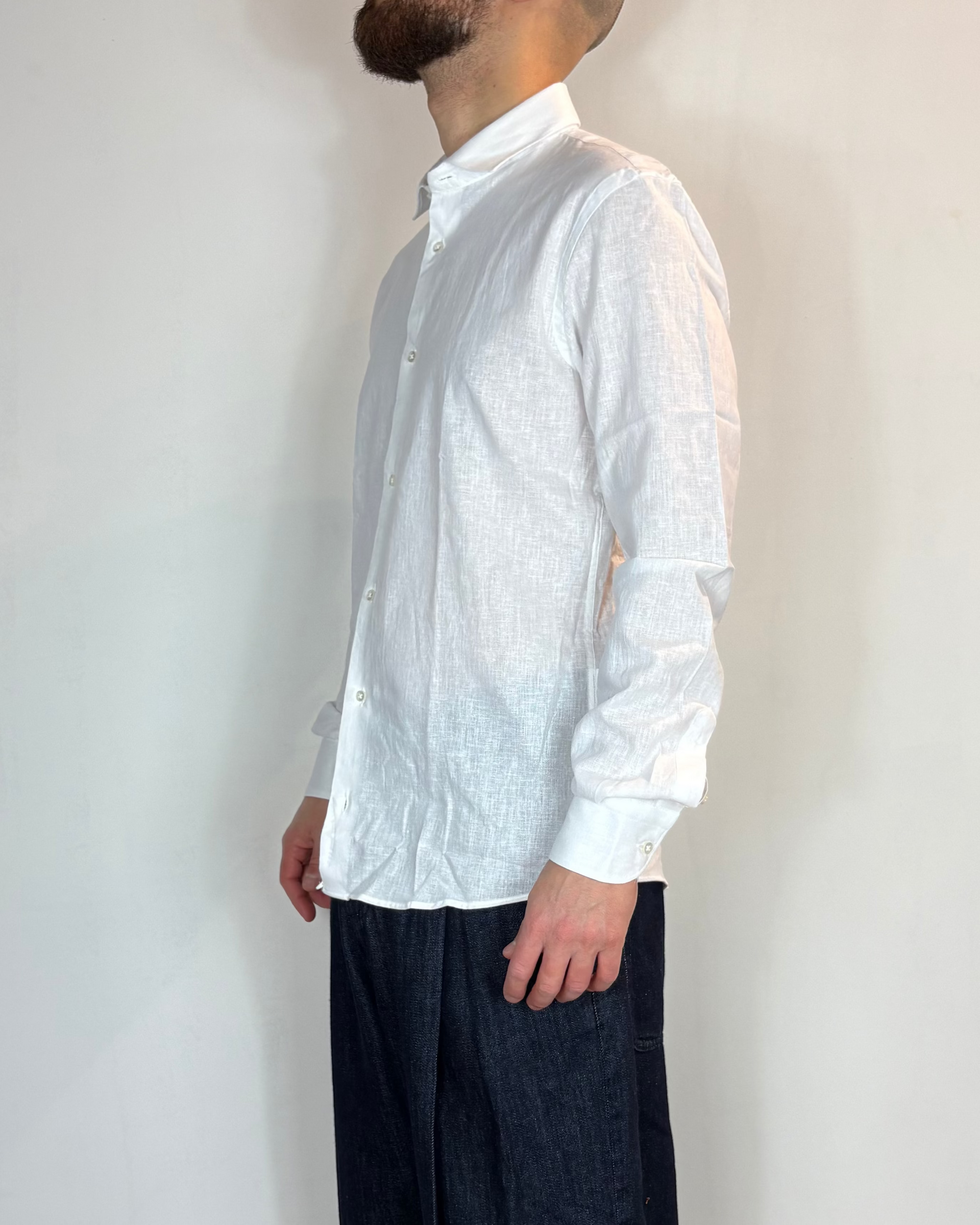 Camicia Bianca Lino Telamira