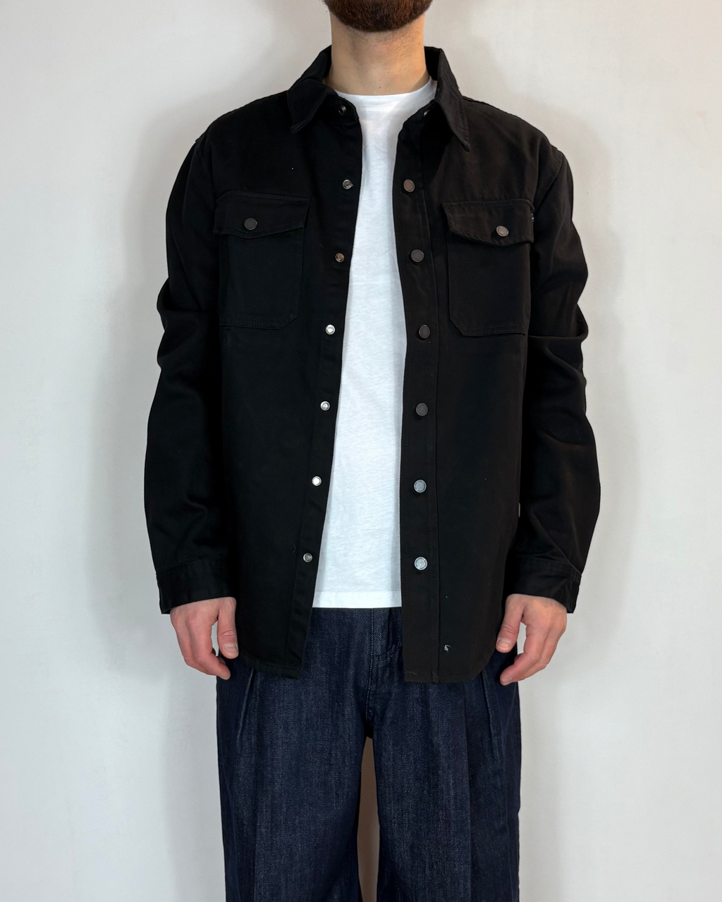 Camicia Jeans Nero Gianni Lupo