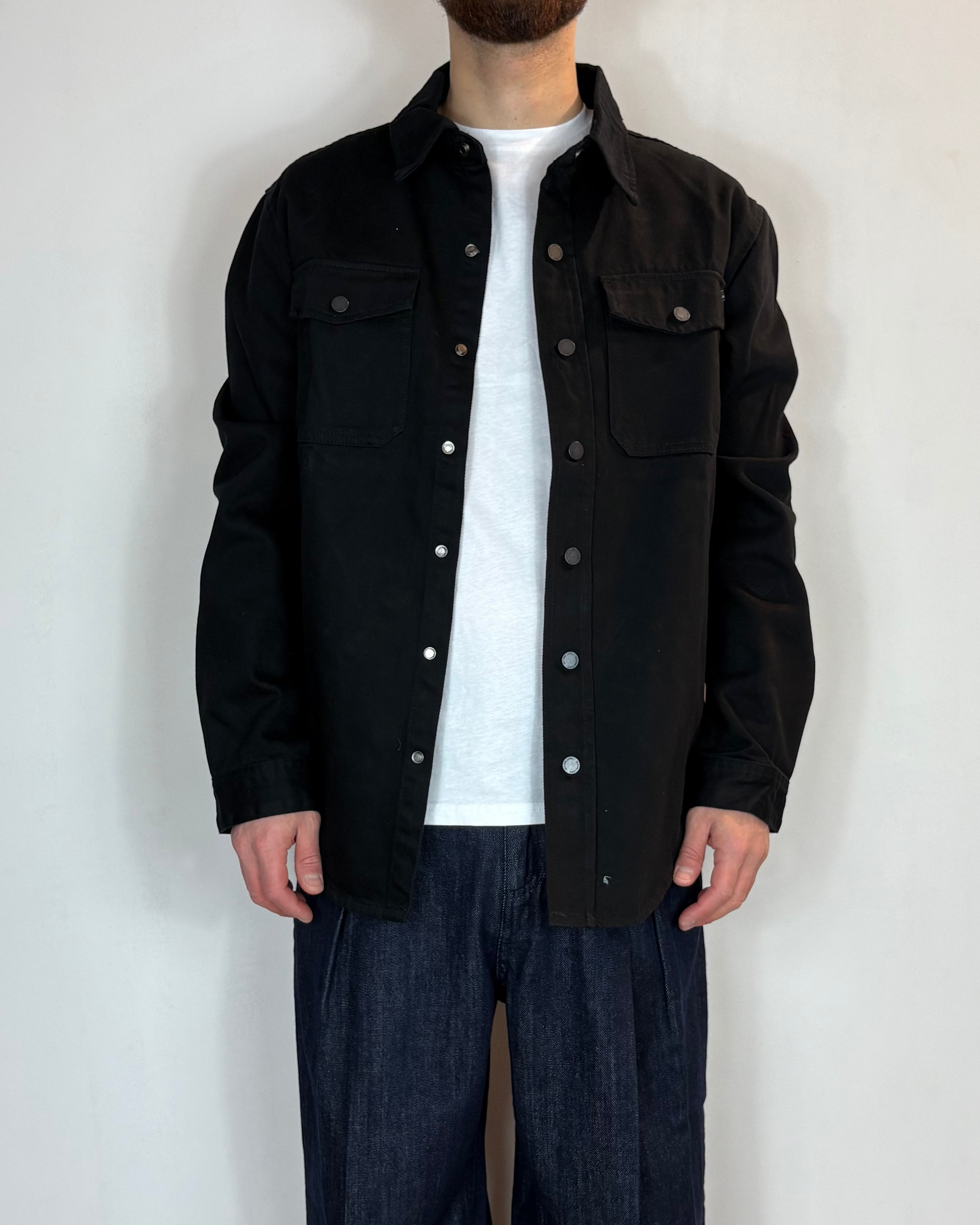 Camicia Jeans Nero Gianni Lupo