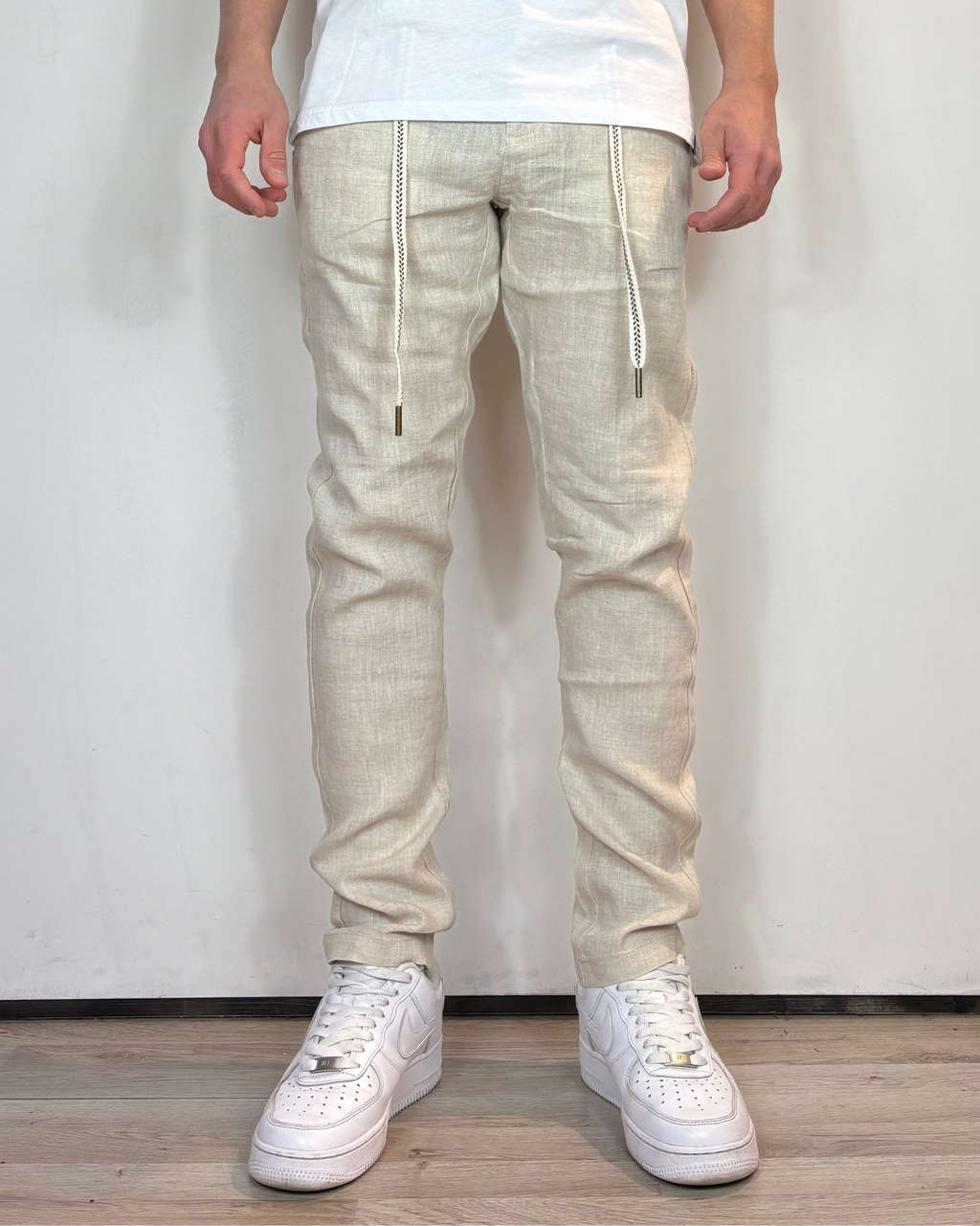 Pantalone Lino Sabbia Gianni Lupo