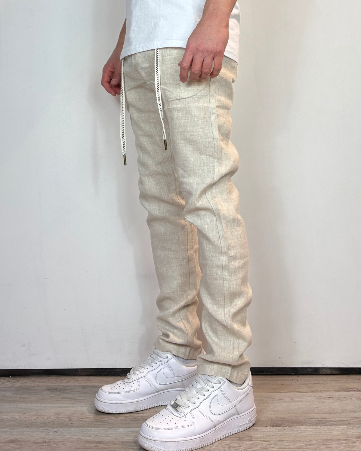 Pantalone Lino Sabbia Gianni Lupo