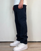 Pantalone Lino Coulisse Blu Telamira