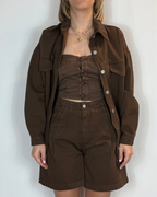 Giubbino Over Cocoa Over-D Woman