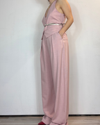 Completo Rosa Gilet Pantalone Gianni Lupo Woman
