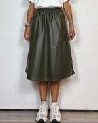 Gonna Ecopelle Militare Olivia Grey