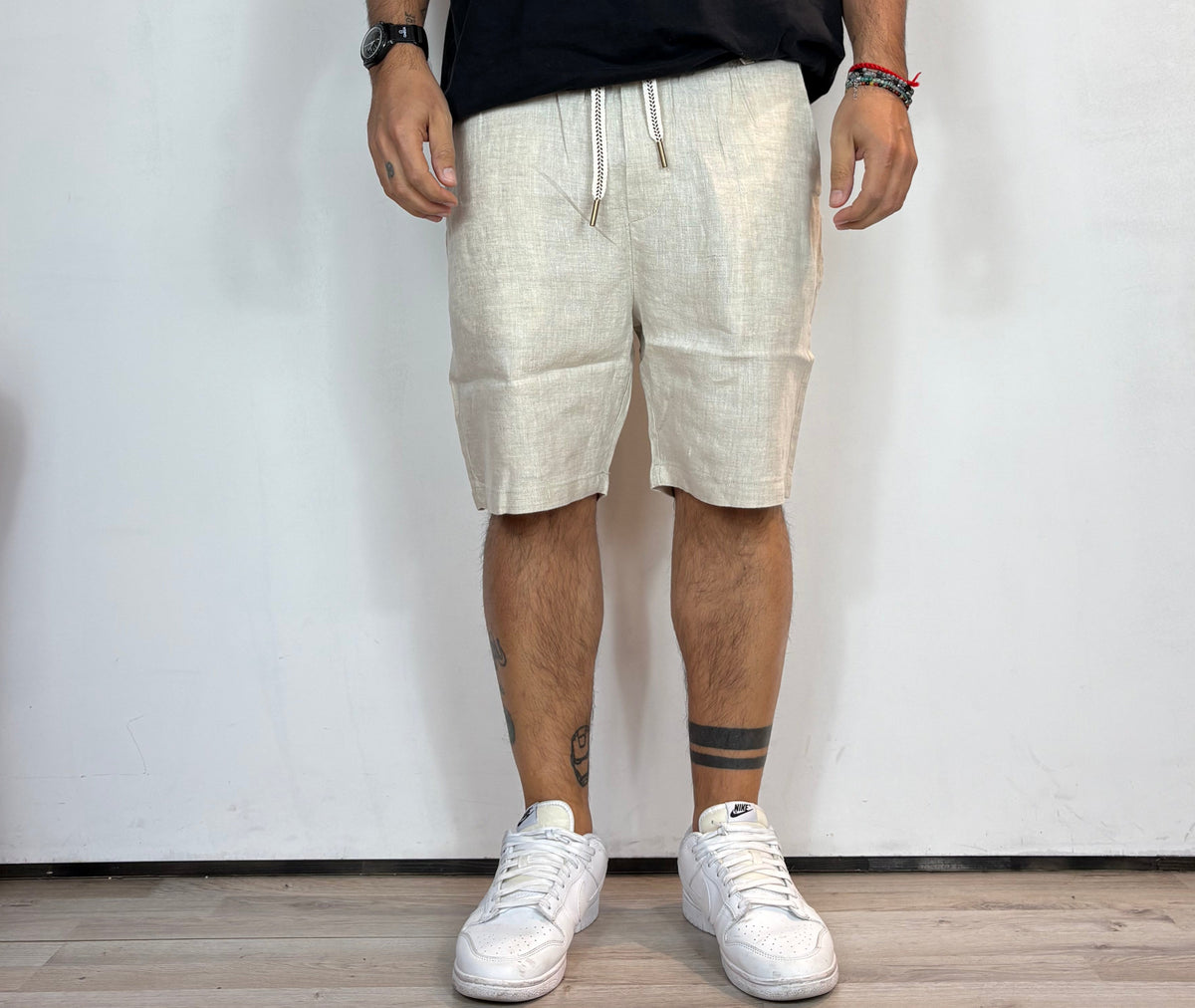 Bermuda Lino Beige Gianni Lupo