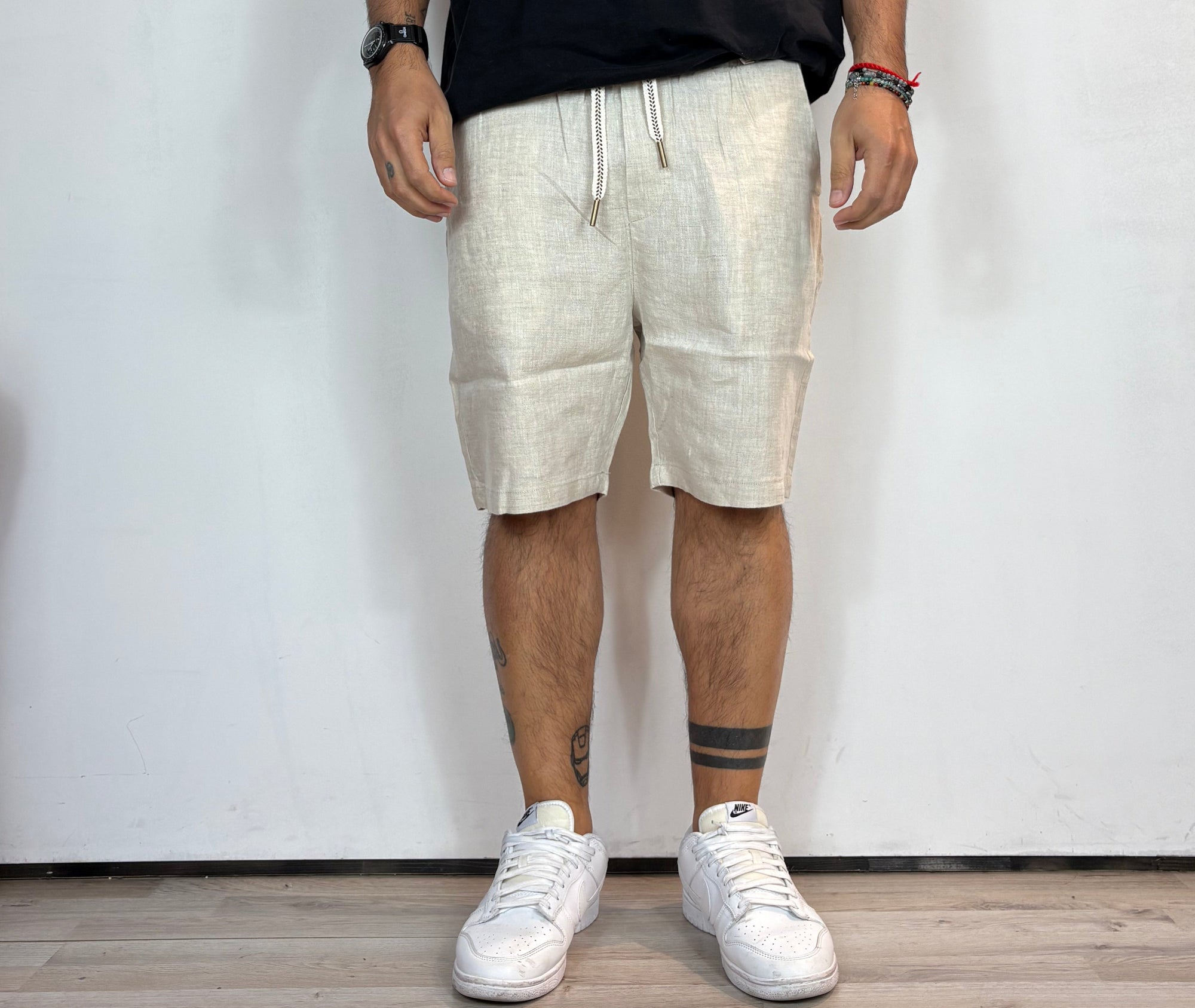 Bermuda Lino Beige Gianni Lupo