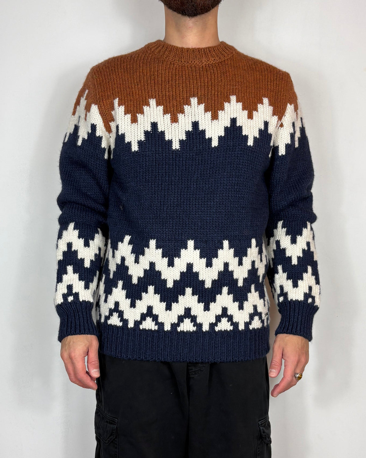 Maglia Geometrica Jacquard Gianni Lupo