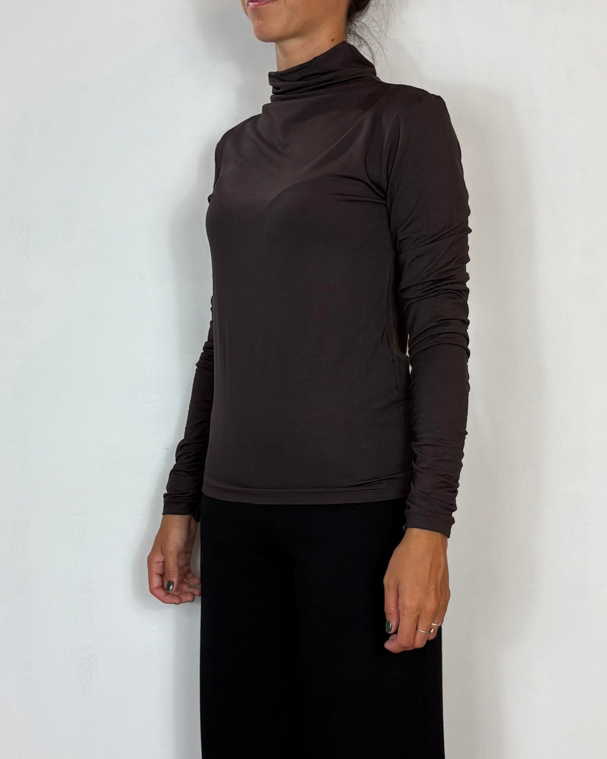 Maglia Lupetto Viscosa Moro Olivia Grey