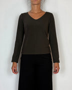 Maglia Scollo V Moro Olivia Grey