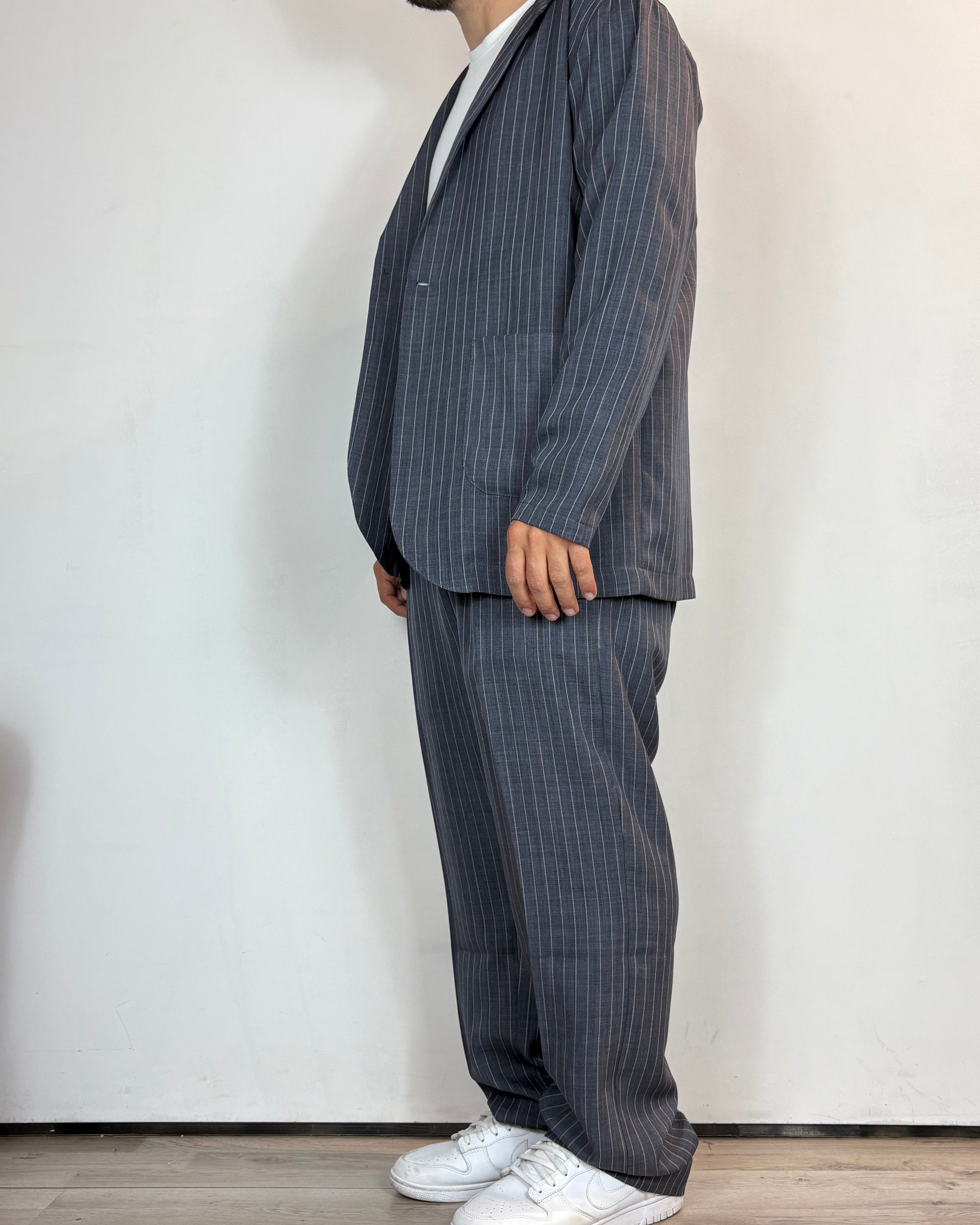 Pantalone Palazzo Gessato Over-D