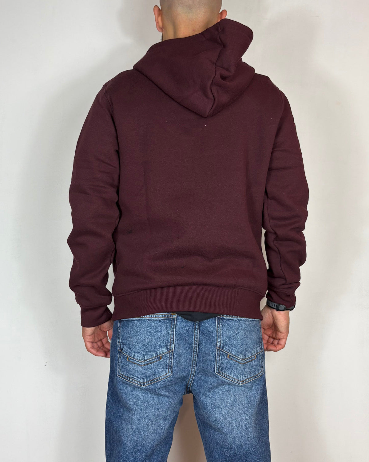 Felpa Cappuccio Bordeaux Urban Ring