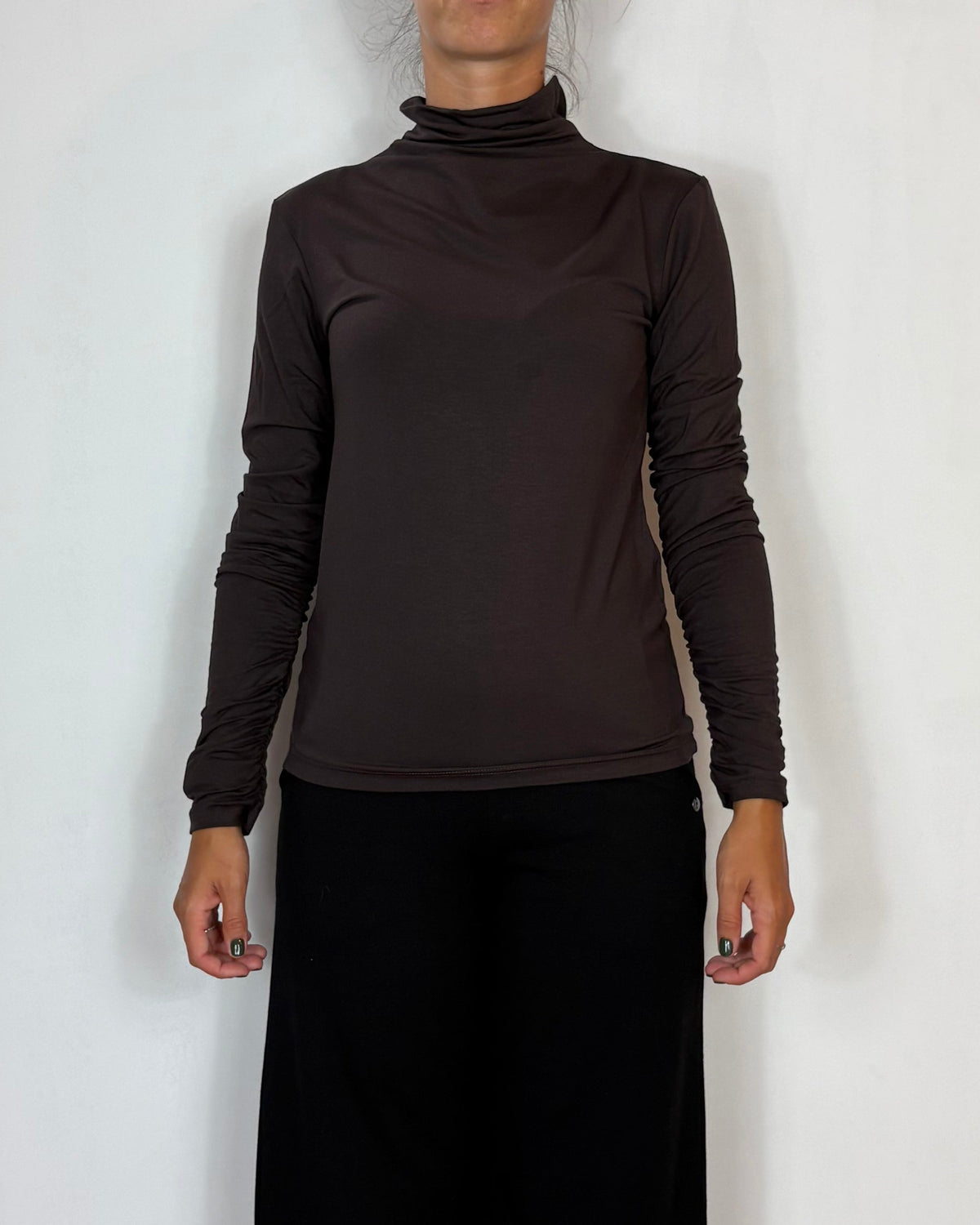 Maglia Lupetto Viscosa Moro Olivia Grey