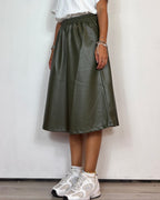 Gonna Ecopelle Militare Olivia Grey