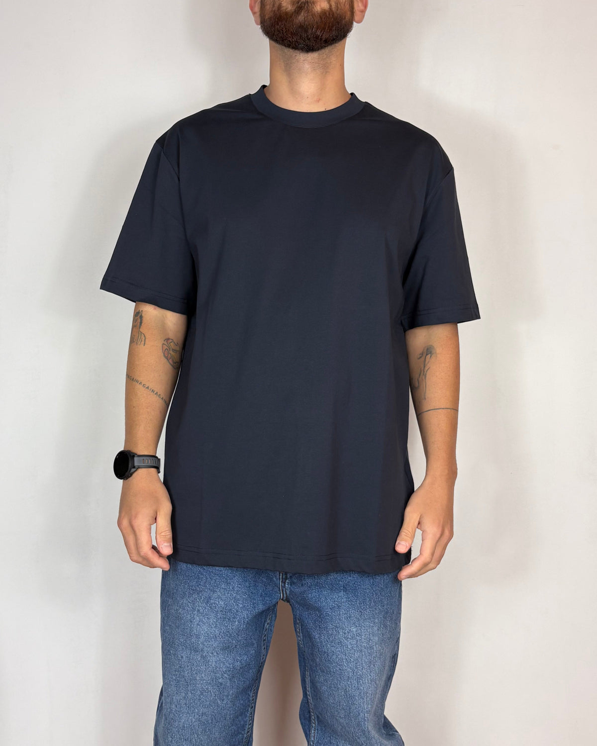 T-Shirt Oversize Blu Boston