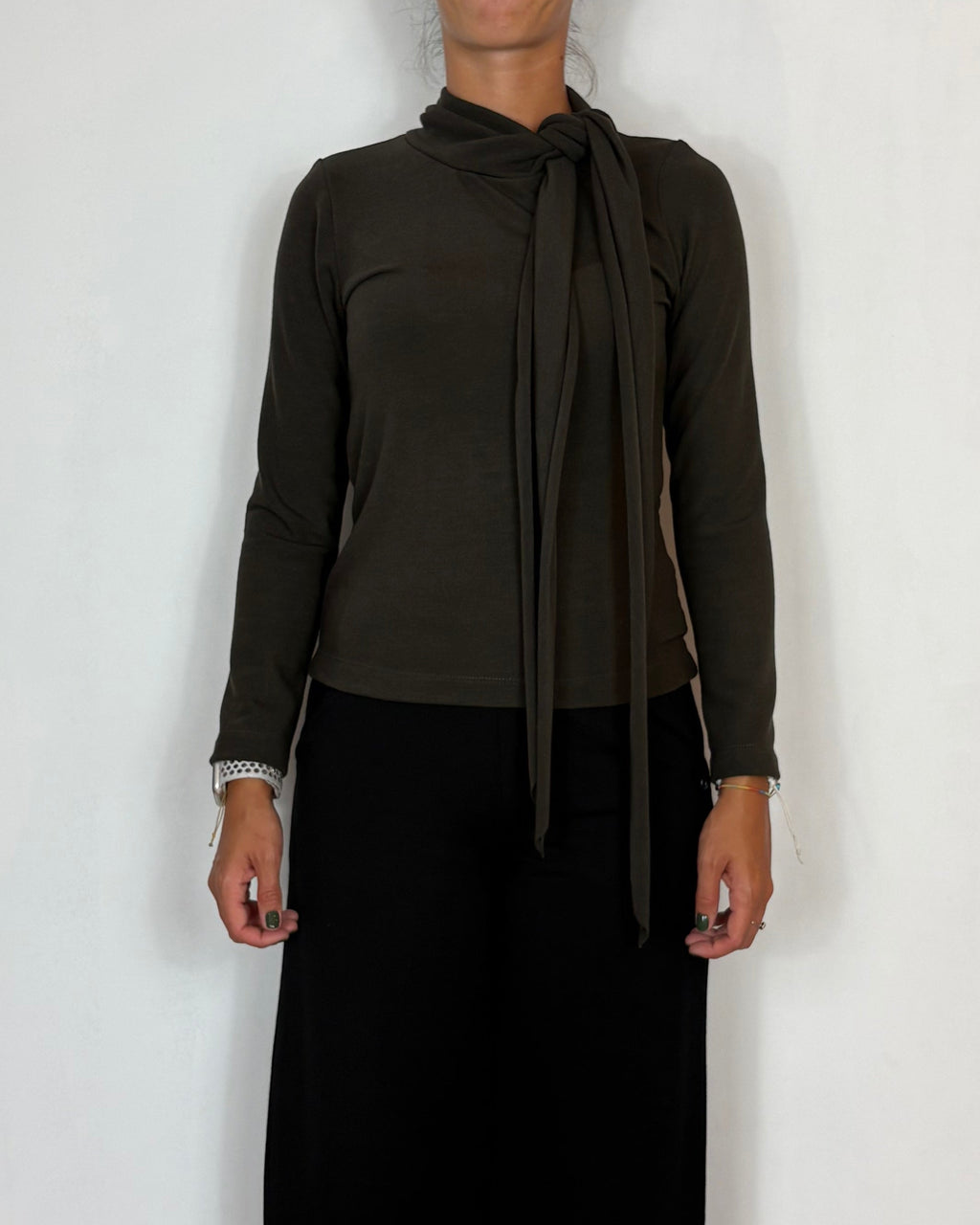 Maglia Viscosa Fiocco Moro Olivia Grey