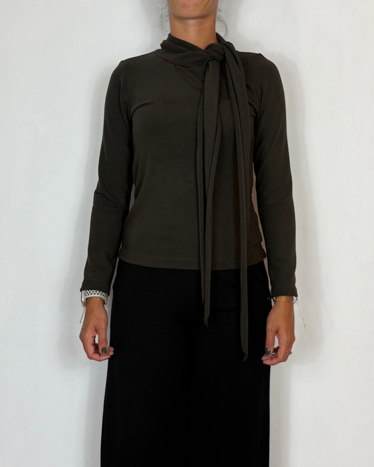 Maglia Viscosa Fiocco Moro Olivia Grey