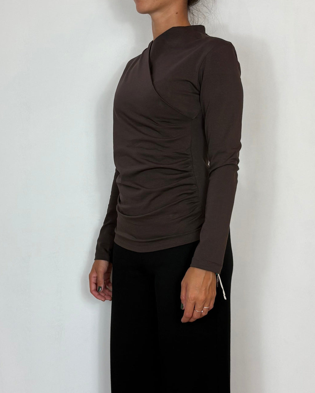 T-Shirt Incrocio Moro Olivia Grey