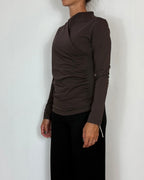 T-Shirt Incrocio Moro Olivia Grey