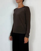 Maglia Girocollo Ebano Olivia Grey