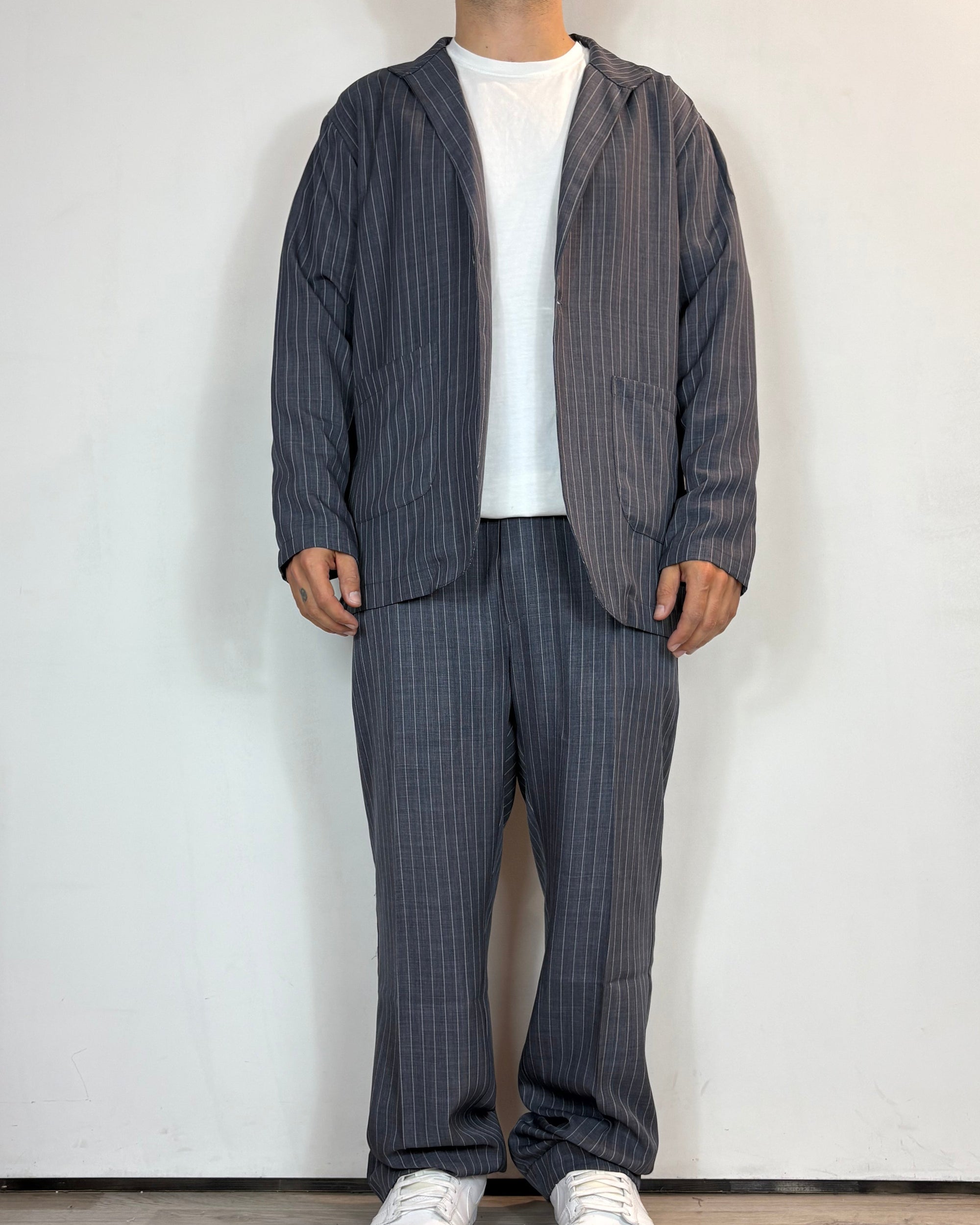 Pantalone Palazzo Gessato Over-D