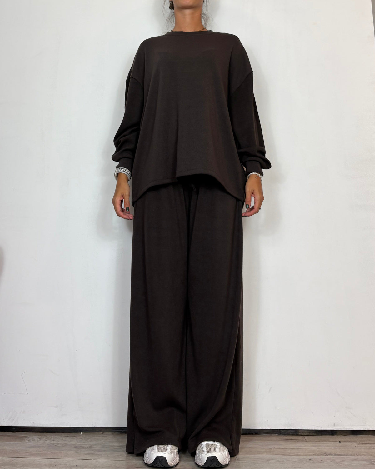 Tuta Maglia Rasata Moro Olivia Grey