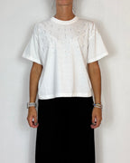 T-Shirt Applicazioni Panna Olivia Grey