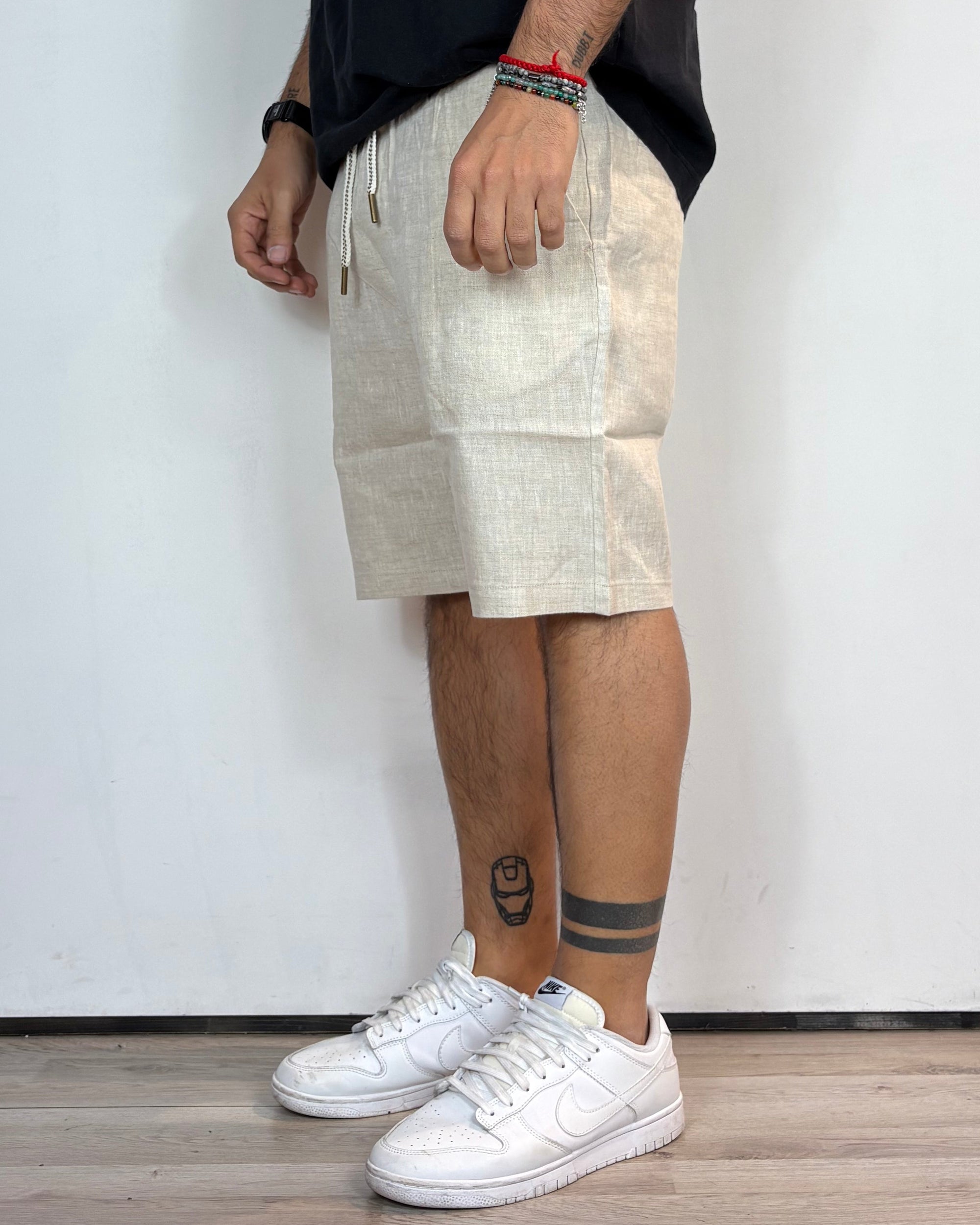 Bermuda Lino Beige Gianni Lupo