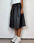 Gonna Ecopelle Nero Olivia Grey