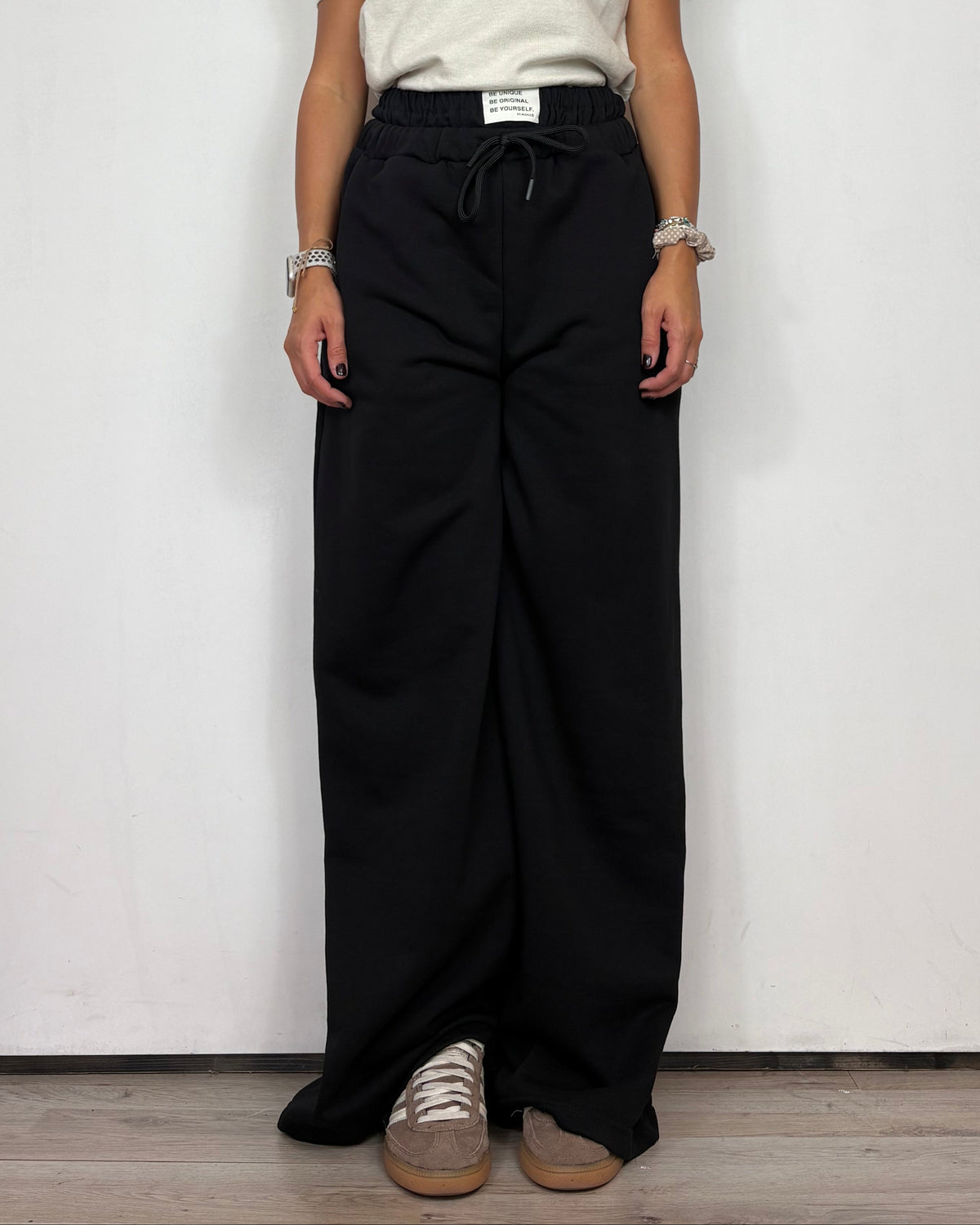 Pantalone Tuta Nero Mironcè