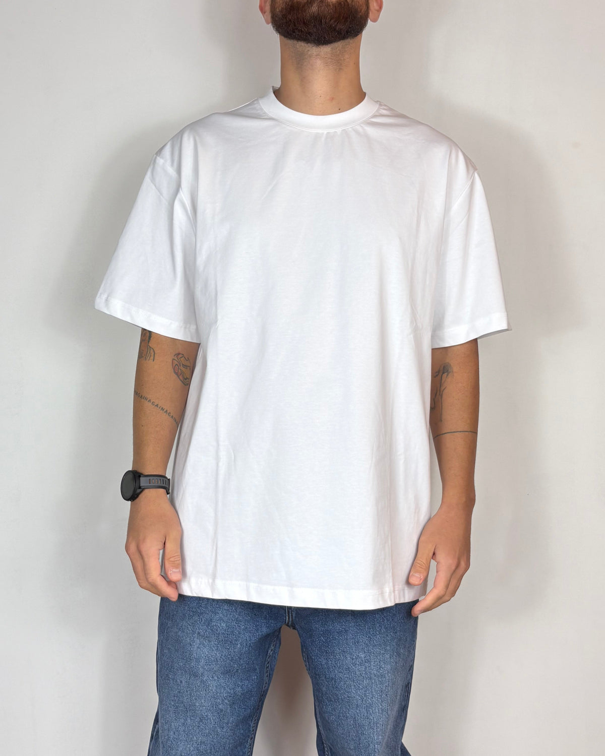 T-Shirt Oversize Bianco Boston