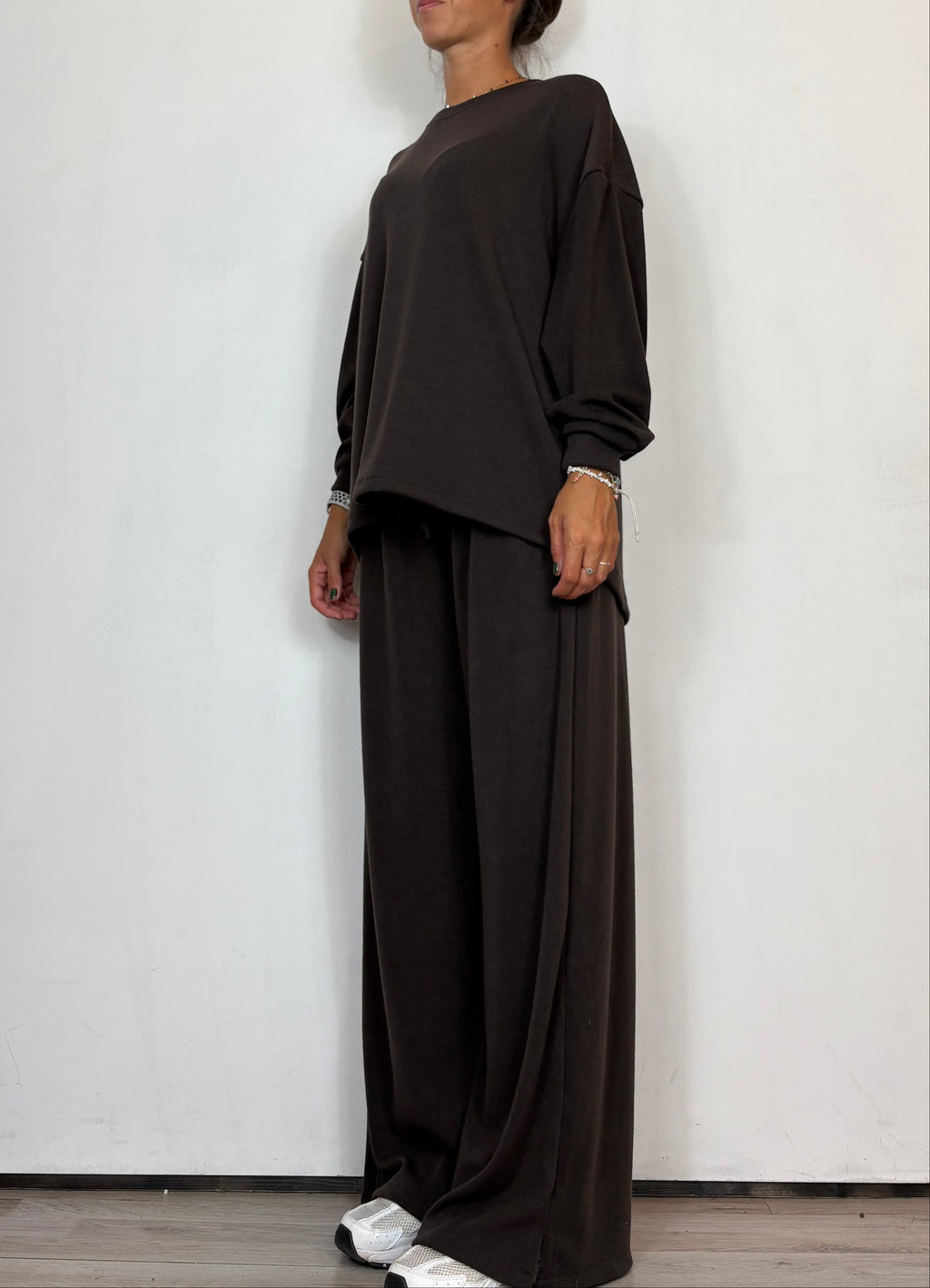 Tuta Maglia Rasata Moro Olivia Grey