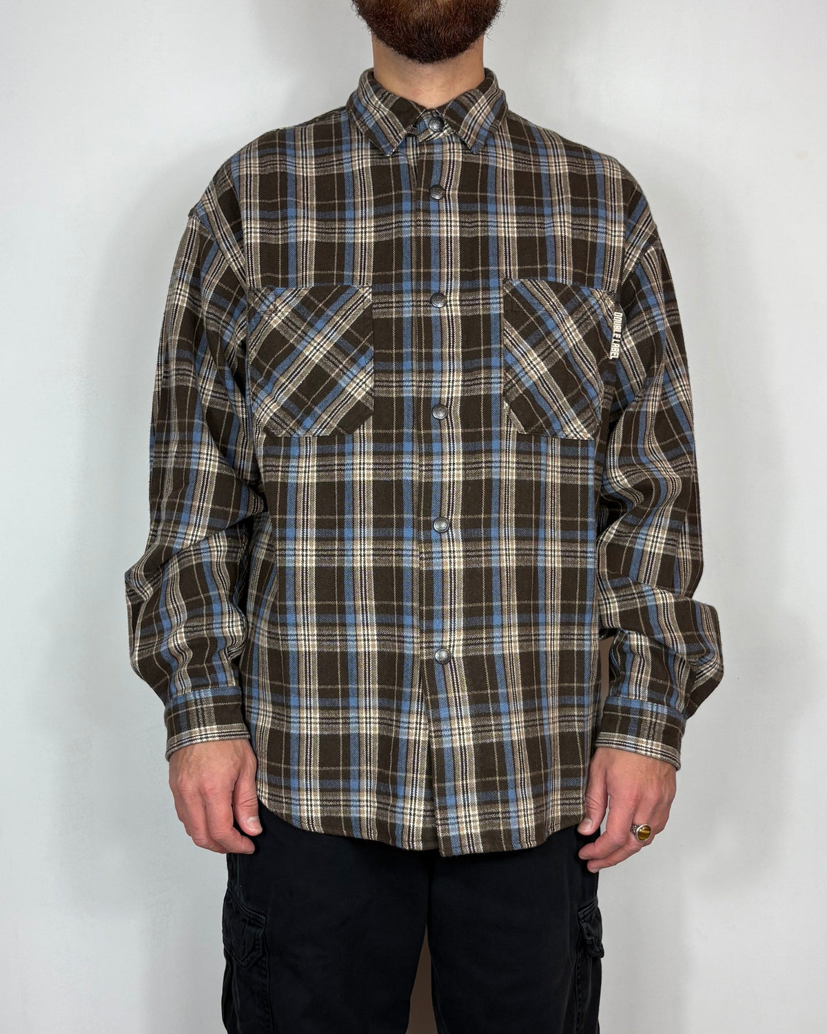 Camicia Overshirt Quadri Double Label By Gianni Lupo