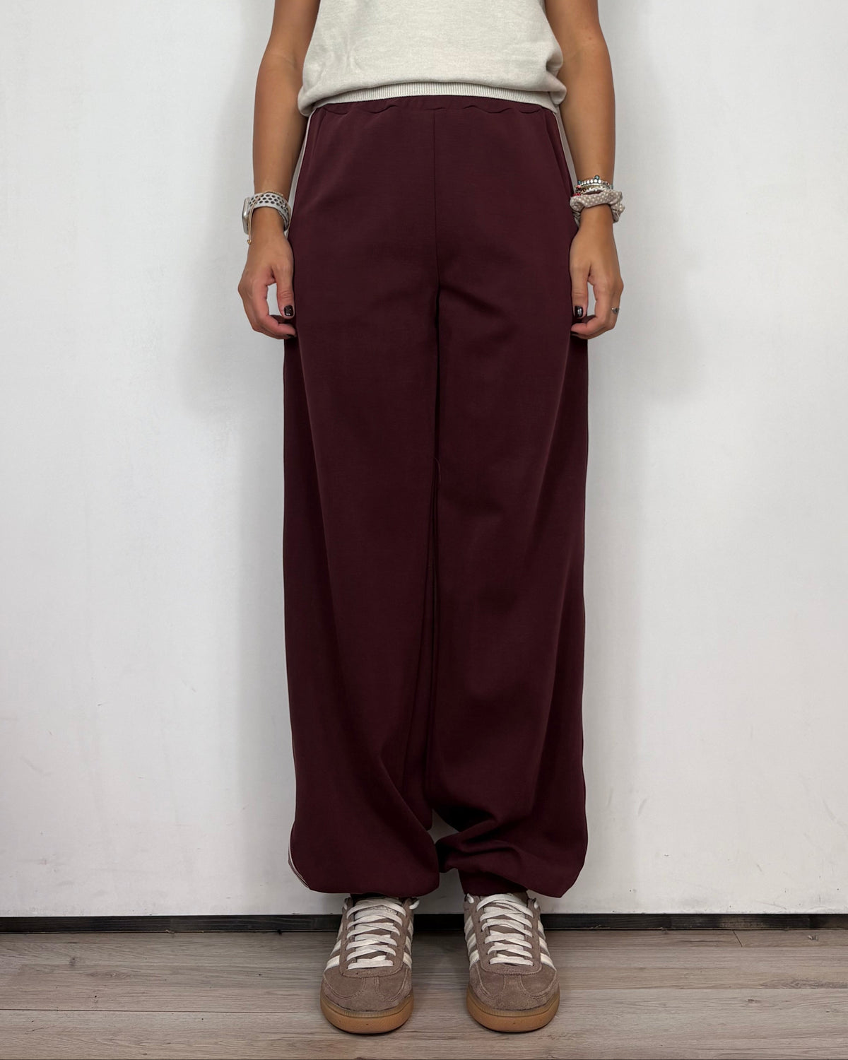 Pantalone Tuta Bordeaux Mironcè