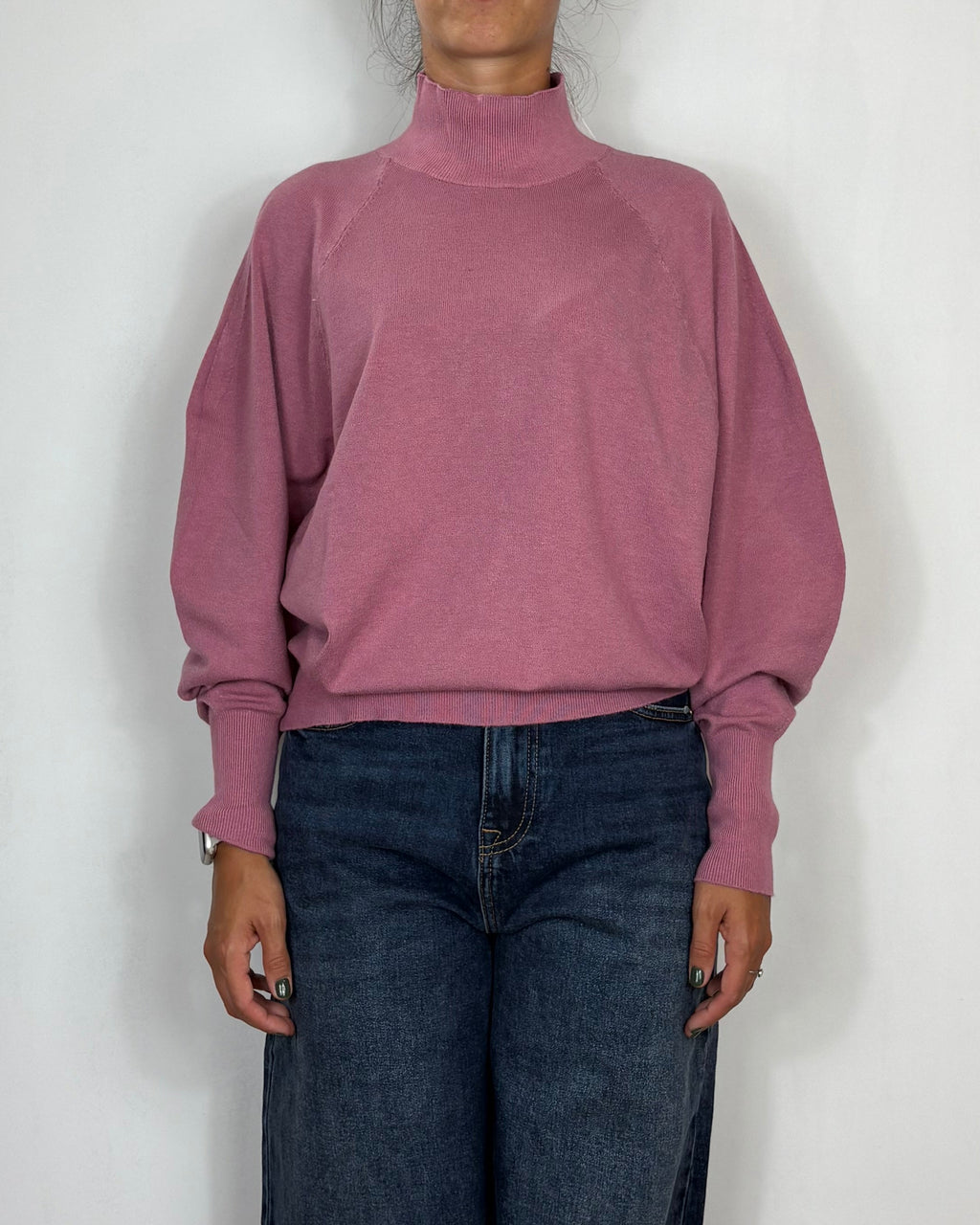 Maglia Lupetto Rosa Cipria Met