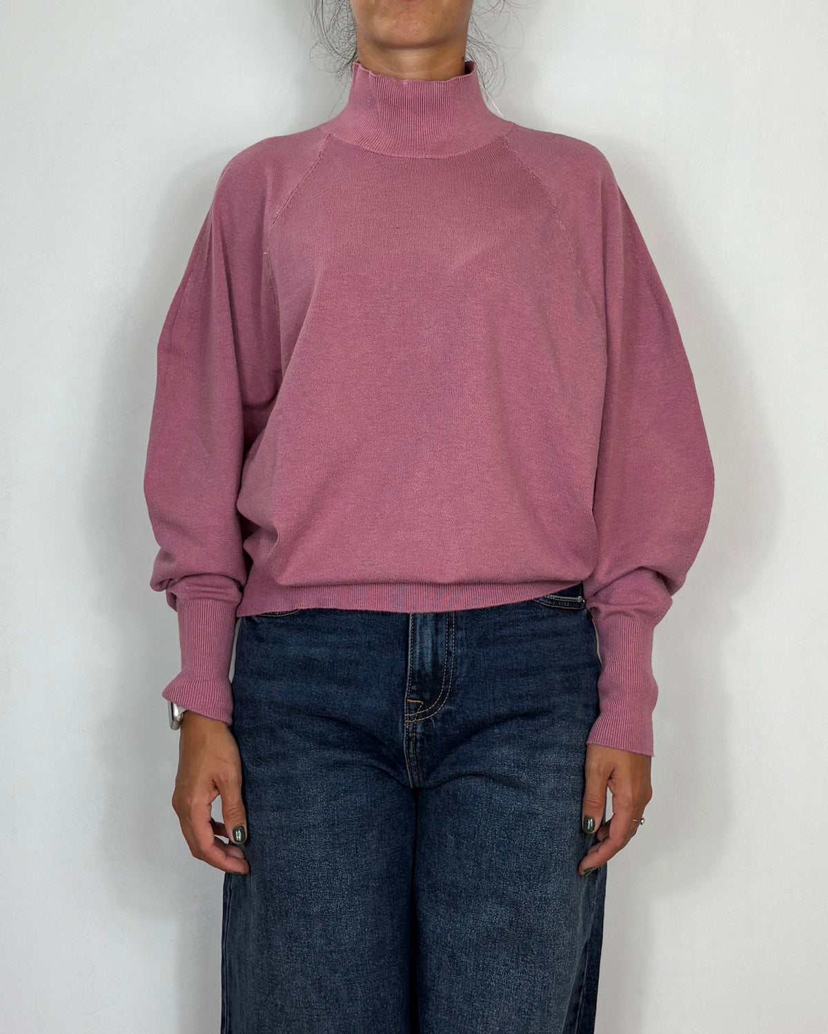 Maglia Lupetto Rosa Cipria Met