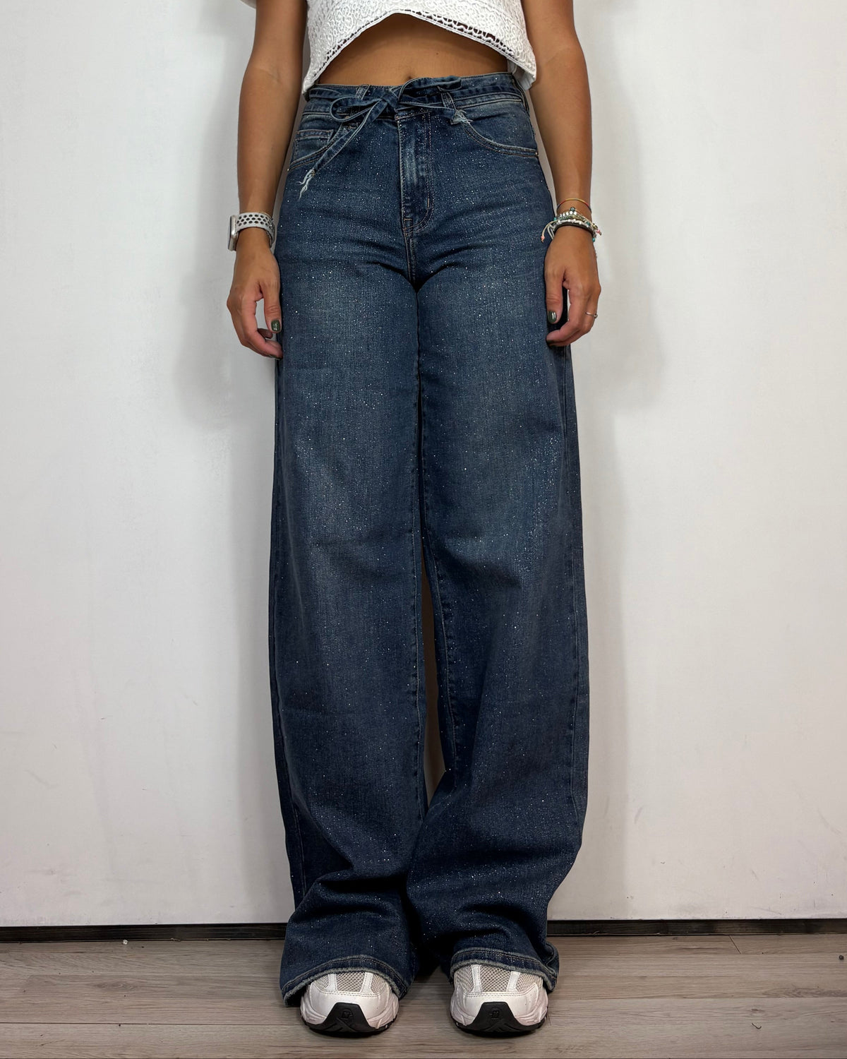 Jeans Glitter Met