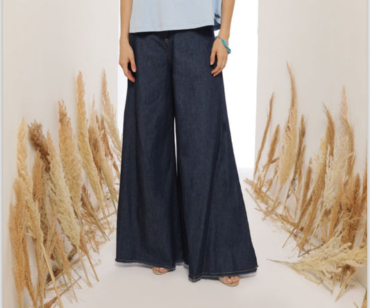 JEANS PALAZZO OVER-D