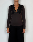 T-Shirt Viscosa Moro Pizzo Olivia Grey