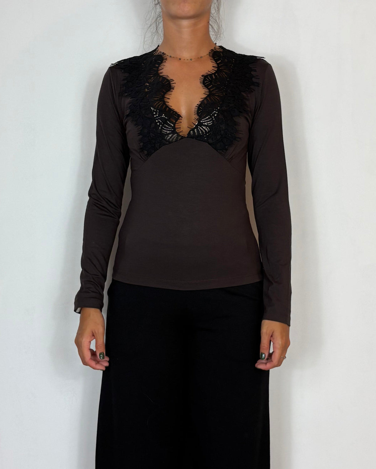 T-Shirt Viscosa Moro Pizzo Olivia Grey