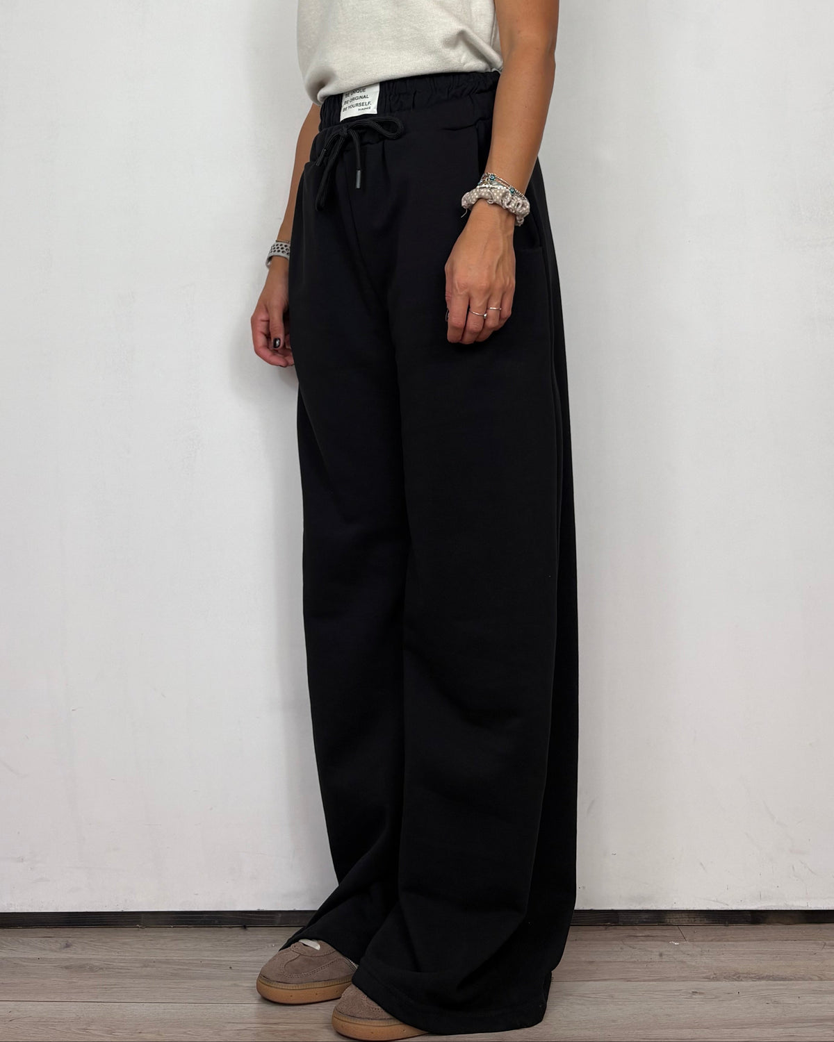 Pantalone Tuta Nero Mironcè