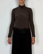 Maglia Lupetto Ebano Olivia Grey