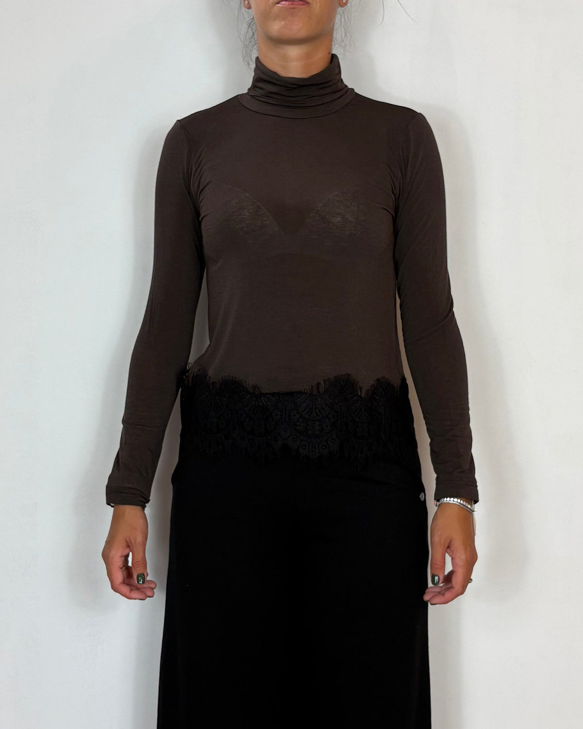 Maglia Lupetto Ebano Olivia Grey