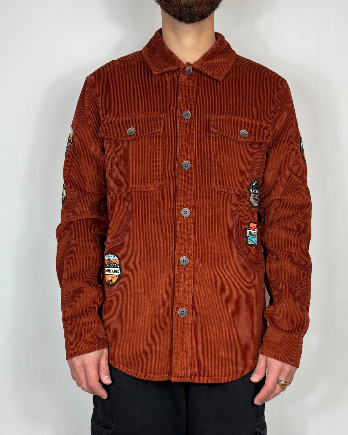 Camicia Velluto Patch Gianni Lupo
